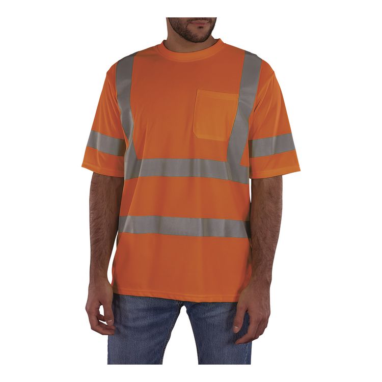 GloWear 8367 Class 3 Essential Hi-Vis T-Shirt, X-Large, Orange