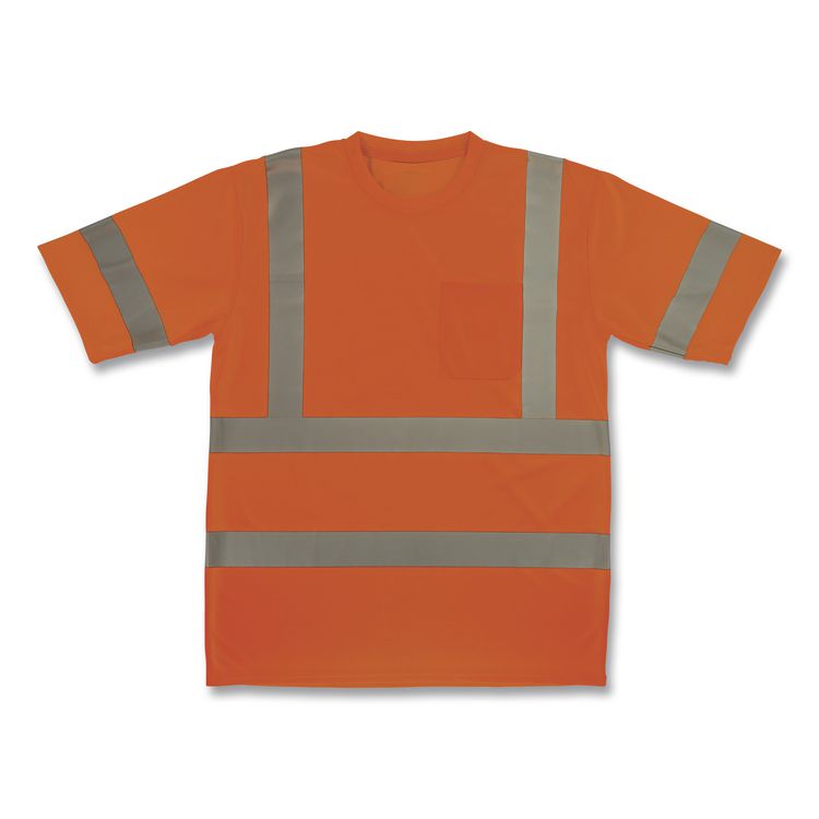 GloWear 8367 Class 3 Essential Hi-Vis T-Shirt, X-Large, Orange