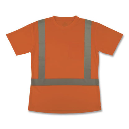 GloWear 8274 Class 2 Women's Essential Hi-Vis T-Shirt, 3X-Large, Orange