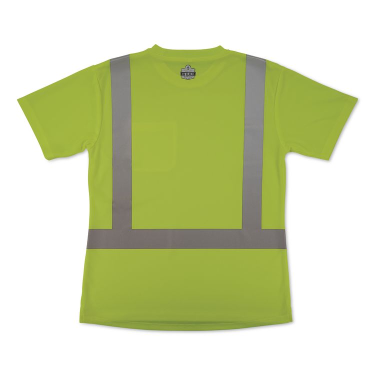 GloWear 8274 Class 2 Women's Essential Hi-Vis T-Shirt, X-Small, Lime