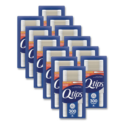 Cotton Swabs, Antibacterial, 300/Pack, 12/Carton