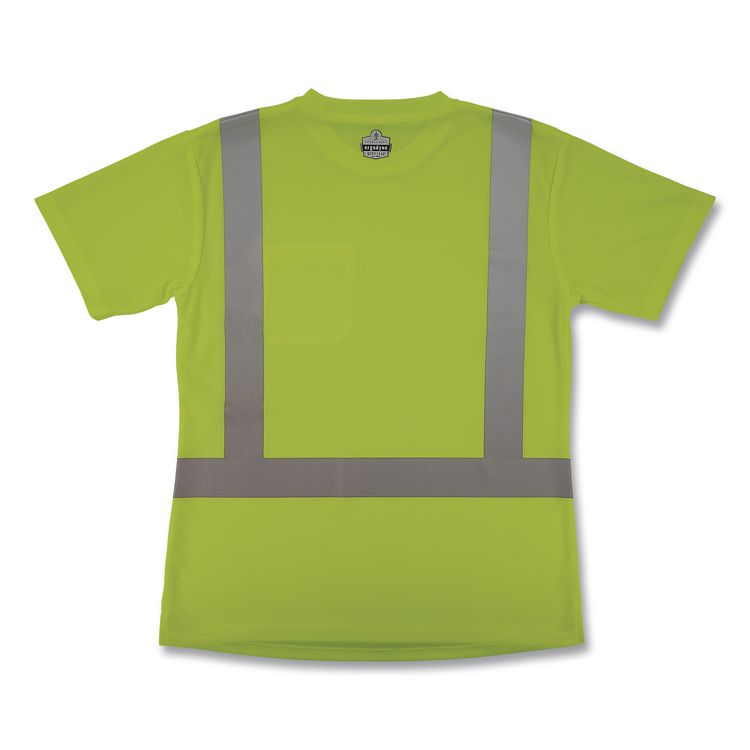 GloWear 8274 Class 2 Women's Essential Hi-Vis T-Shirt, Medium, Lime