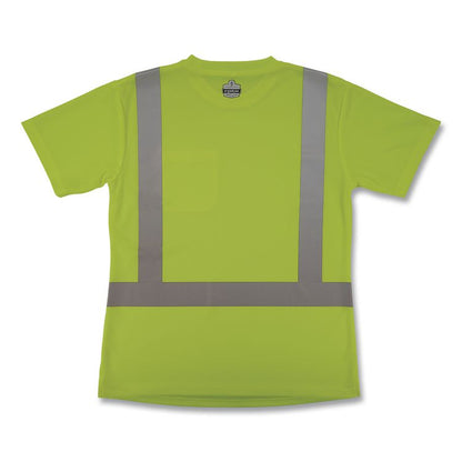 GloWear 8274 Class 2 Women's Essential Hi-Vis T-Shirt, Medium, Lime