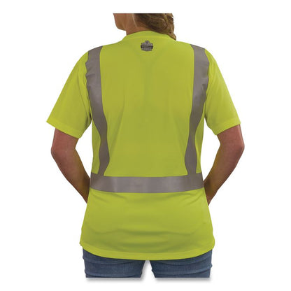 GloWear 8274 Class 2 Women's Essential Hi-Vis T-Shirt, X-Large, Lime