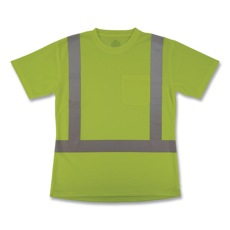 GloWear 8274 Class 2 Women's Essential Hi-Vis T-Shirt, X-Large, Lime