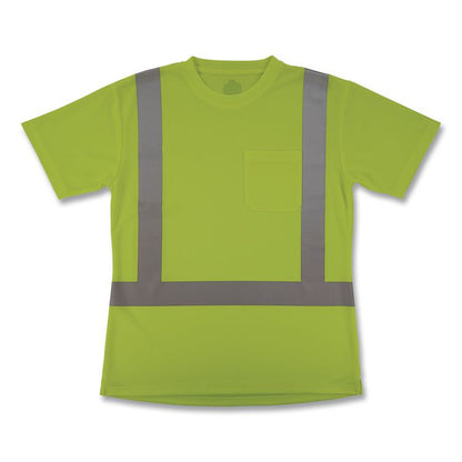 GloWear 8274 Class 2 Women's Essential Hi-Vis T-Shirt, X-Large, Lime