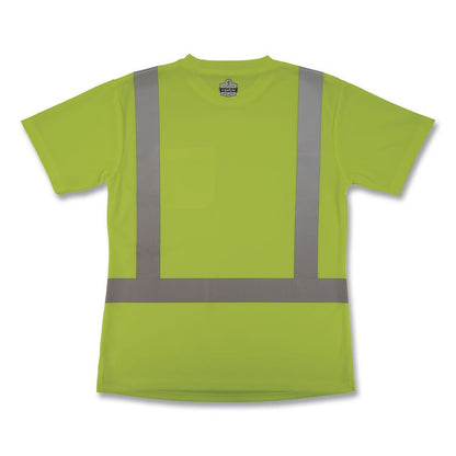 GloWear 8274 Class 2 Women's Essential Hi-Vis T-Shirt, 2X-Large, Lime