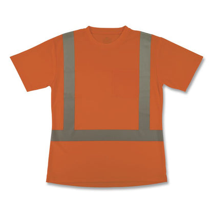 GloWear 8274 Class 2 Women's Essential Hi-Vis T-Shirt, X-Small, Orange