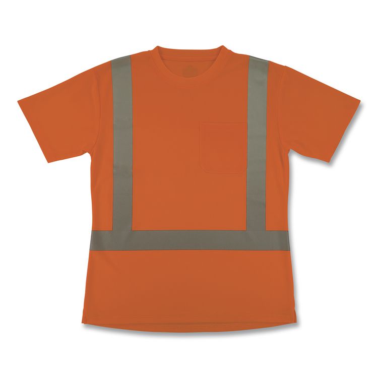 GloWear 8274 Class 2 Women's Essential Hi-Vis T-Shirt, Small, Orange