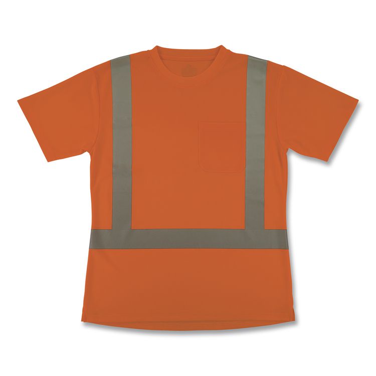 GloWear 8274 Class 2 Women's Essential Hi-Vis T-Shirt, Medium, Orange