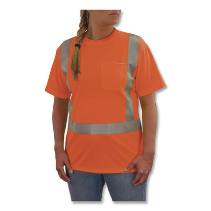 GloWear 8274 Class 2 Women's Essential Hi-Vis T-Shirt, Large, Orange
