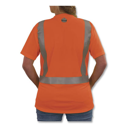 GloWear 8274 Class 2 Women's Essential Hi-Vis T-Shirt, Large, Orange