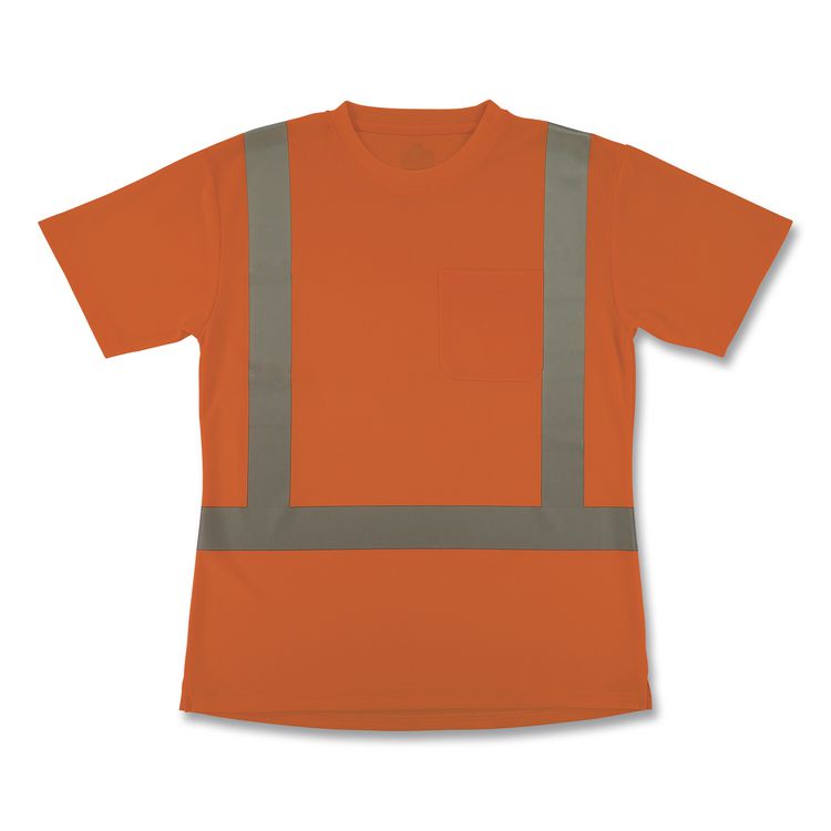 GloWear 8274 Class 2 Women's Essential Hi-Vis T-Shirt, X-Large, Orange