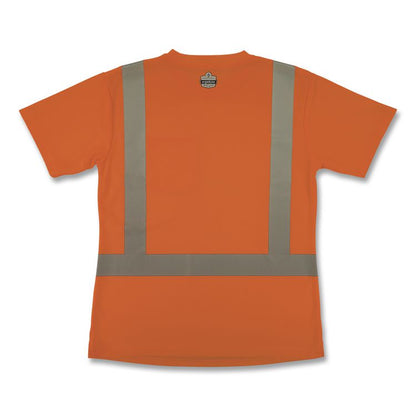 GloWear 8274 Class 2 Women's Essential Hi-Vis T-Shirt, 2X-Large, Orange