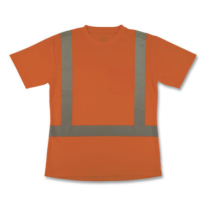 GloWear 8274 Class 2 Women's Essential Hi-Vis T-Shirt, 2X-Large, Orange
