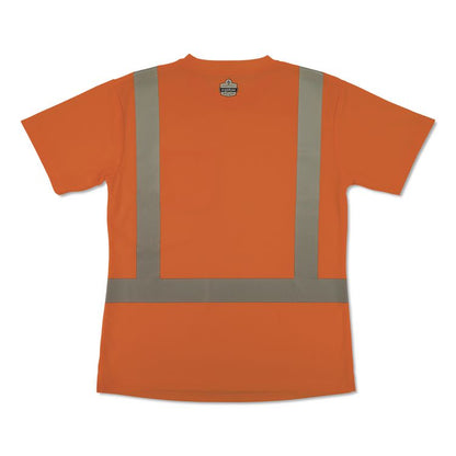 GloWear 8274 Class 2 Women's Essential Hi-Vis T-Shirt, 3X-Large, Orange