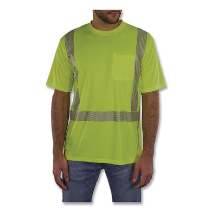 GloWear 8292 Class 2 Performance Hi-Vis T-Shirt, Small, Lime