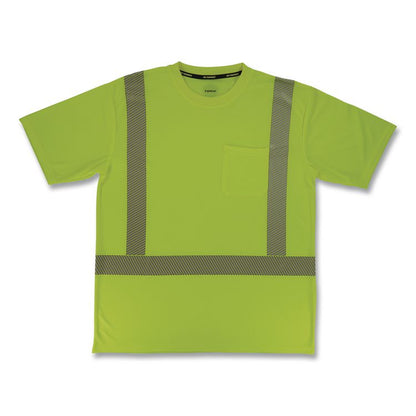 GloWear 8292 Class 2 Performance Hi-Vis T-Shirt, Small, Lime