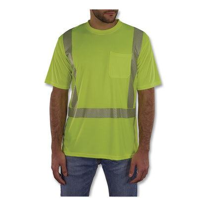 GloWear 8292 Class 2 Performance Hi-Vis T-Shirt, X-Large, Lime