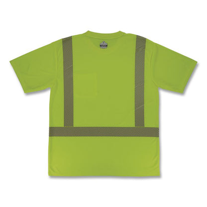 GloWear 8292 Class 2 Performance Hi-Vis T-Shirt, 2X-Large, Lime