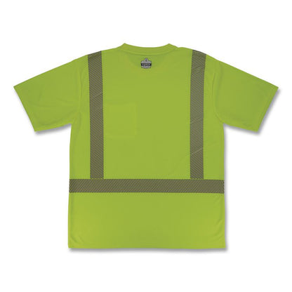 GloWear 8292 Class 2 Performance Hi-Vis T-Shirt, 5X-Large, Lime