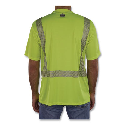 GloWear 8292 Class 2 Performance Hi-Vis T-Shirt, 5X-Large, Lime
