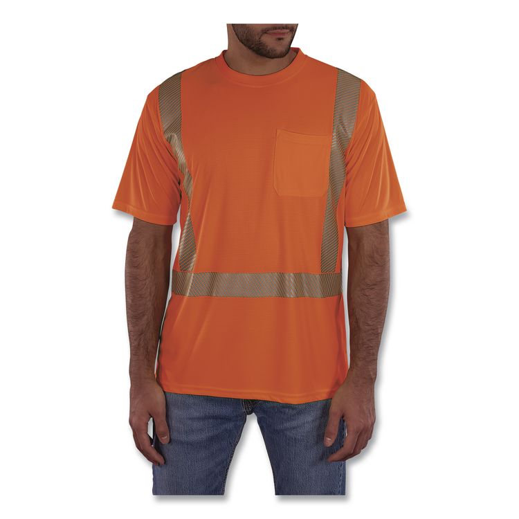 GloWear 8292 Class 2 Performance Hi-Vis T-Shirt, Medium, Orange