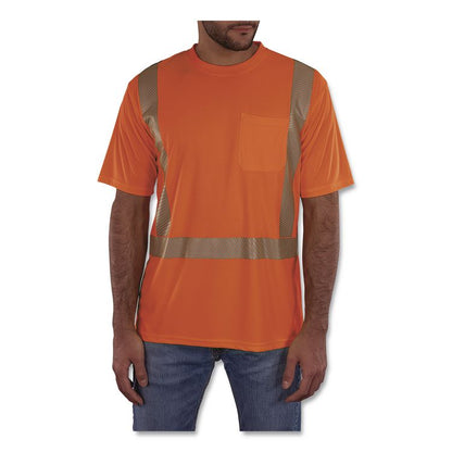 GloWear 8292 Class 2 Performance Hi-Vis T-Shirt, Large, Orange