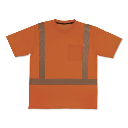 GloWear 8292 Class 2 Performance Hi-Vis T-Shirt, 3X-Large, Orange