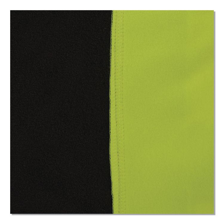 GloWear 8311BK Class 3 Essential Hi-Vis Hooded Sweatshirt with Black Bottom, 2X-Large, Lime