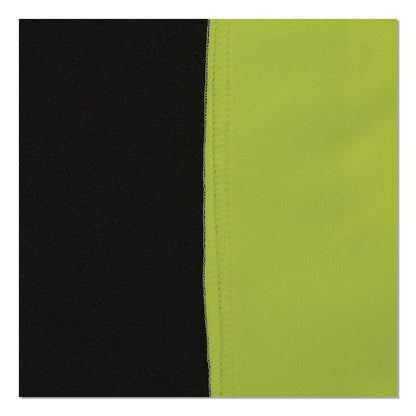 GloWear 8311BK Class 3 Essential Hi-Vis Hooded Sweatshirt with Black Bottom, 3X-Large, Lime