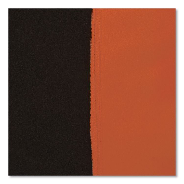 GloWear 8311BK Class 3 Essential Hi-Vis Hooded Sweatshirt with Black Bottom, Large, Orange