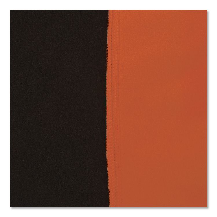 GloWear 8312BK Class 3 Essential Hi-Vis Hooded Zip-Up Sweatshirt with Black Bottom, X-Large, Orange