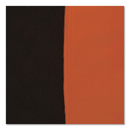 GloWear 8312BK Class 3 Essential Hi-Vis Hooded Zip-Up Sweatshirt with Black Bottom, X-Large, Orange