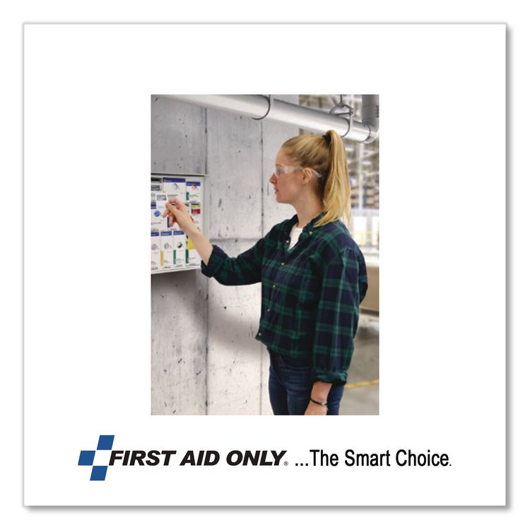 Bulk ANSI 2015 Compliant First Aid Kit, 89 Pieces, Plastic Case