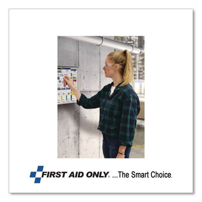 Bulk ANSI 2015 Compliant First Aid Kit, 89 Pieces, Plastic Case