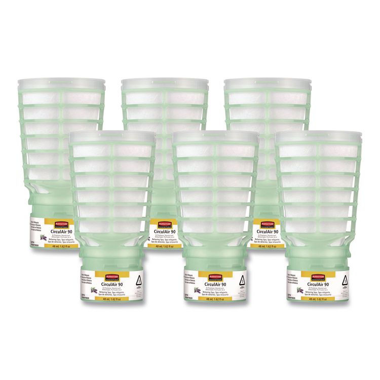 CirculAir 90 Passive Air Care Refill, Relaxing Spa, 48 mL Refill, 6/Carton