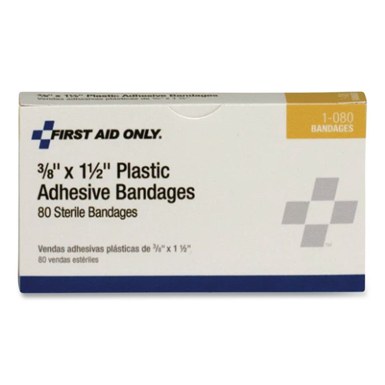 SmartCompliance Plastic Bandage, 0.38 x 1.5, 80/Box