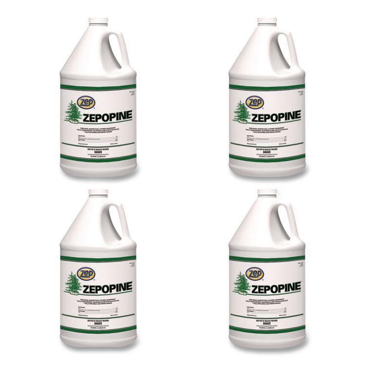 Zepopine, Pine Scent, 1 gal Bottle, 4/Carton