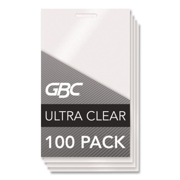 LongLife Thermal Laminating Pouches, 10 mil, 2.56" x 3.75", Gloss Clear, 100/Box