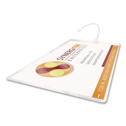 LongLife Thermal Laminating Pouches, 10 mil, 2.56" x 3.75", Gloss Clear, 100/Box