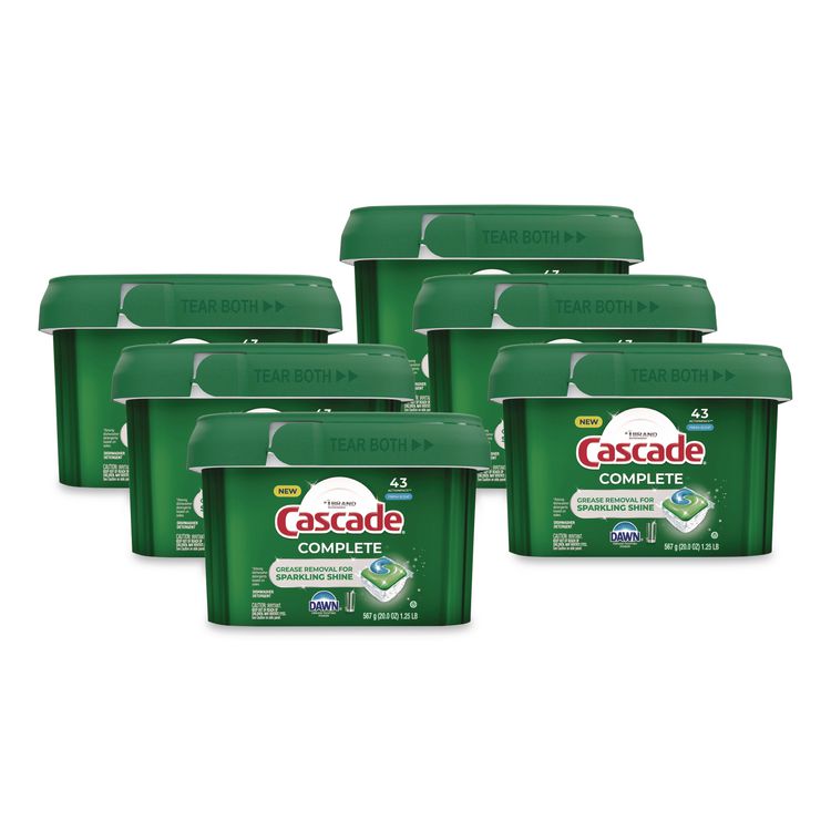ActionPacs, Fresh Scent, 20 oz Tub, 43/Tub, 6 Tubs/Carton