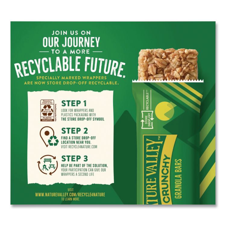 Granola Bars, Oats'n Honey Cereal, 1.5 oz Bar, 18/Box