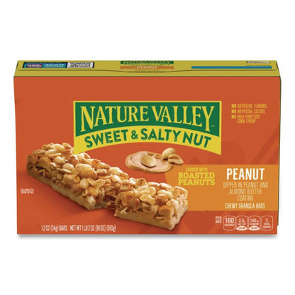 Granola Bars, Sweet and Salty Nut Peanut Cereal, 1.2 oz Bar, 16/Box