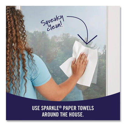 Sparkle ps Premium Perforated Paper Kitchen Towel Roll, 2-Ply, 11 x 8.8, White, 85/Roll, 15 Rolls/Carton