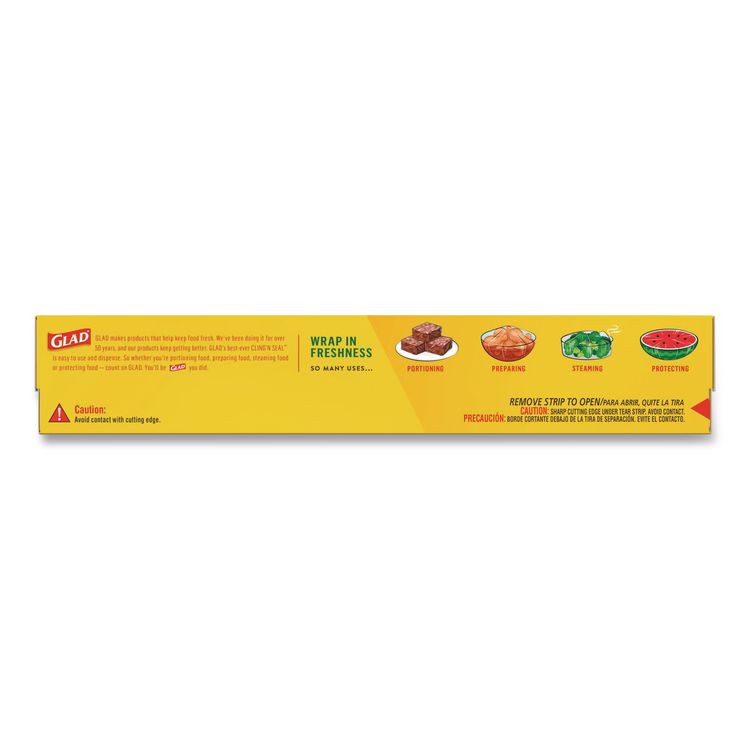 Cling'N Seal Plastic Food Wrap, 200 sq ft, 12 Rolls/Carton