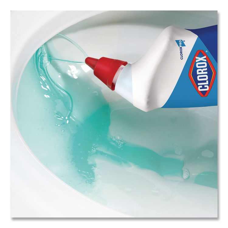 Clorox Pro Toilet Bowl Cleaner with Bleach, Fresh Scent, 24 oz Bottle
