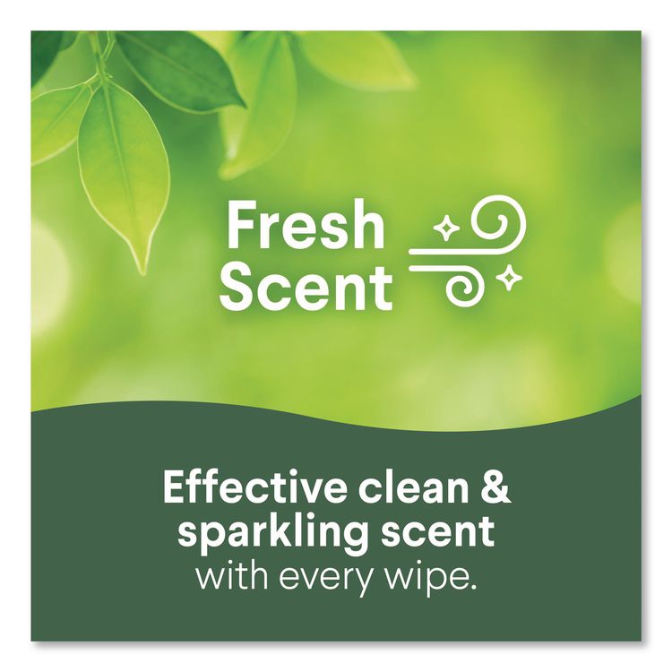 Disinfecting Wipes, Bleach Free Cleaning Wipes, 1-Ply, 7 x 8, Fresh Scent, White, 35/Canister, 12 Canisters/Carton