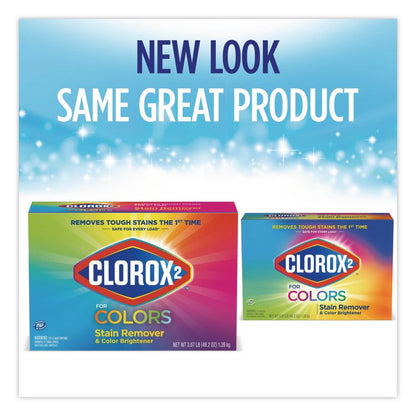 for Colors Stain Remover and Color Brightener Powder, Original Scent, 49.2 oz Box, 4/Carton