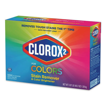 for Colors Stain Remover and Color Brightener Powder, Original Scent, 49.2 oz Box, 4/Carton
